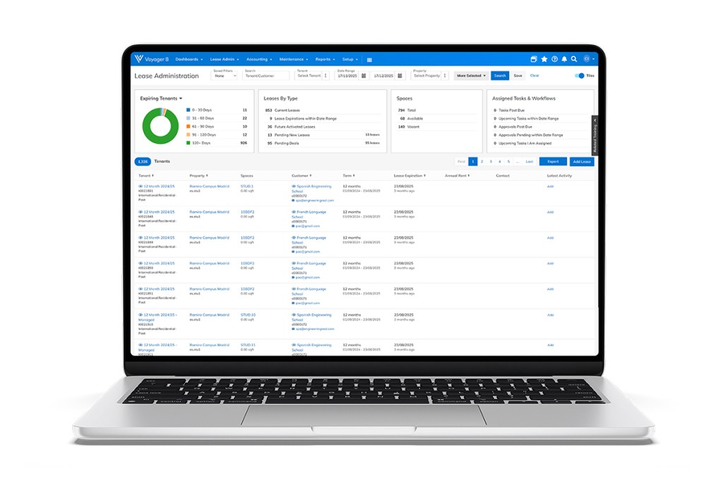 Yardi Voyager 8 Dashboard